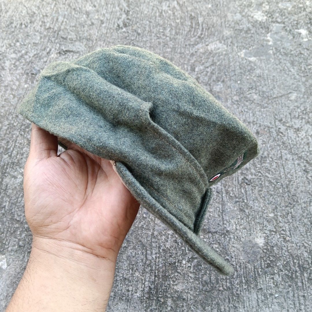 German "WW2" Heer M43 Fieldgray Wool Hat (Category: Caps & Hats) located in Lucena. Submitted by gaaaaarments.phv3 (Listing ID 1470637864, Image 2). Description: German WW2 Heer M43 Fieldgray Wool Cap Verygood Condition Need Wash / Reshape Size 58 RB Numbered 1,499 + Shipping Fee.