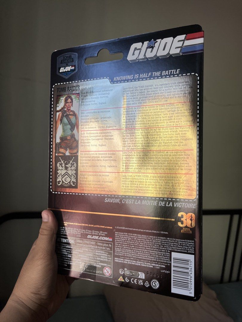 GI JOE Lara “Tomb Raider” Croft (Category: Action & Battle Toys) located in Manila. Submitted by gudongsbrickshop (Listing ID 1470699581, Image 2). Description: Original sealed Hasbro GI JOE LARA “TOMB RAIDER” CROFT action figure SEALED, MISB.