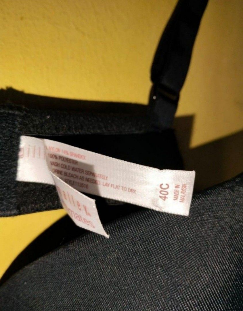 Giligan O'Malley Bra Size:40C (Category: Undergarments & Loungewear) located in Navotas City. Submitted by vanilla_sandalwood (Listing ID 1470610253, Image 3). Description: -Brand: Giligan O'Malley -Color: Black -Brandnew with Tag -Size:40C -Underwire Semi Pads.