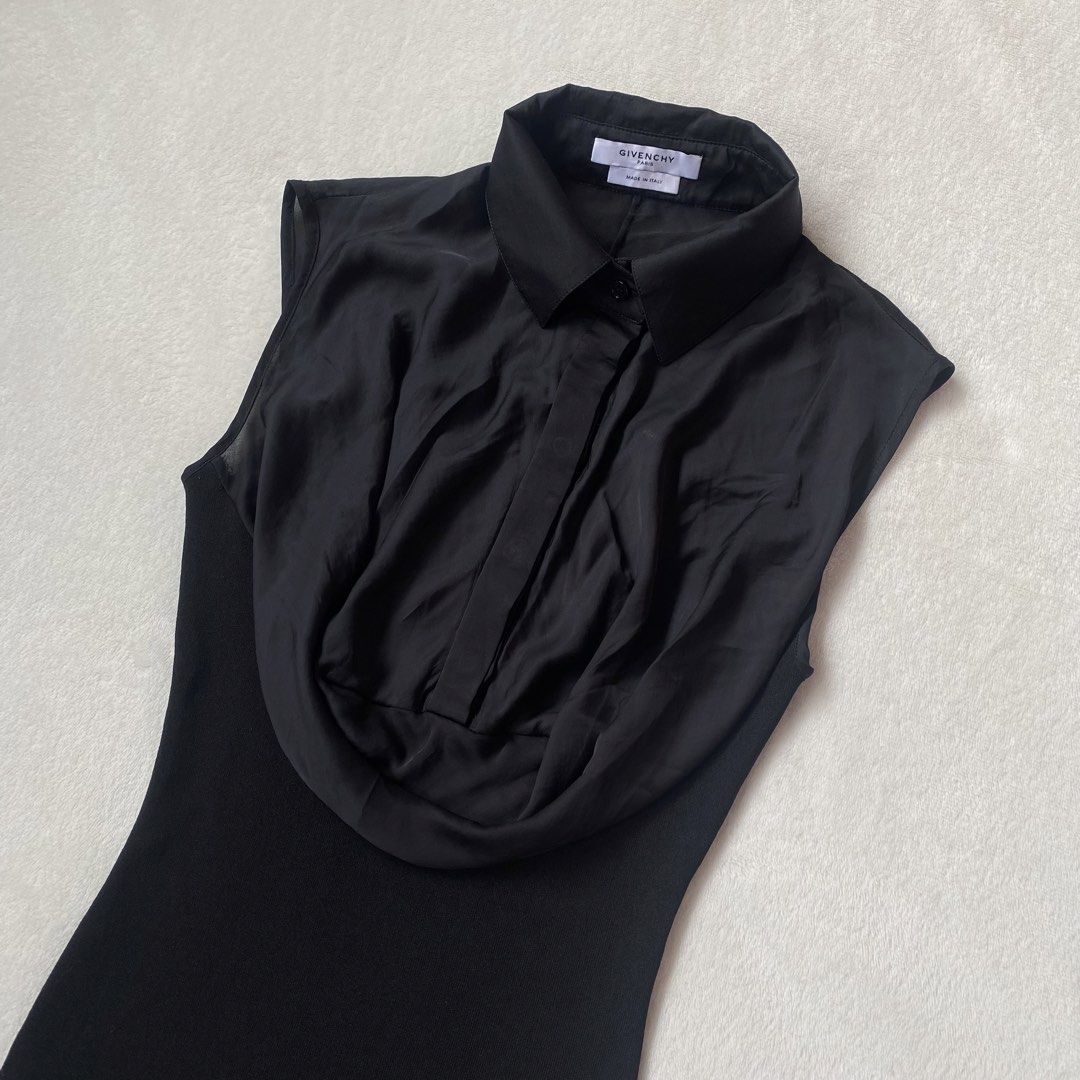 💫Givenchy Black Classy Top (Category: Luxury Apparel) located in Manila. Submitted by yourdaily_obsessions (Listing ID 1470665842, Image 2). Description: Item: Givenchy •Size 36 on tag, S-M •Measurements: Bust 32-34 Waist 10.5” (stretchable since knitted) Length 21.5 •Classy and elegant.✨ For keeps!!🖤🥺 - Notes before making an offer❗️ •Photos are provided for self authentication. •Bogus/irresponsible buyer auto blocked •Check details first, to
