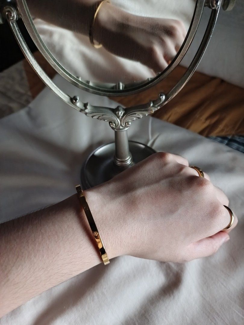 Gold-Tone Cartier Bangle (Category: Bracelets) located in Cavite. Submitted by candielps (Listing ID 1470587778, Image 1). Description: Authenticity not guaranteed.