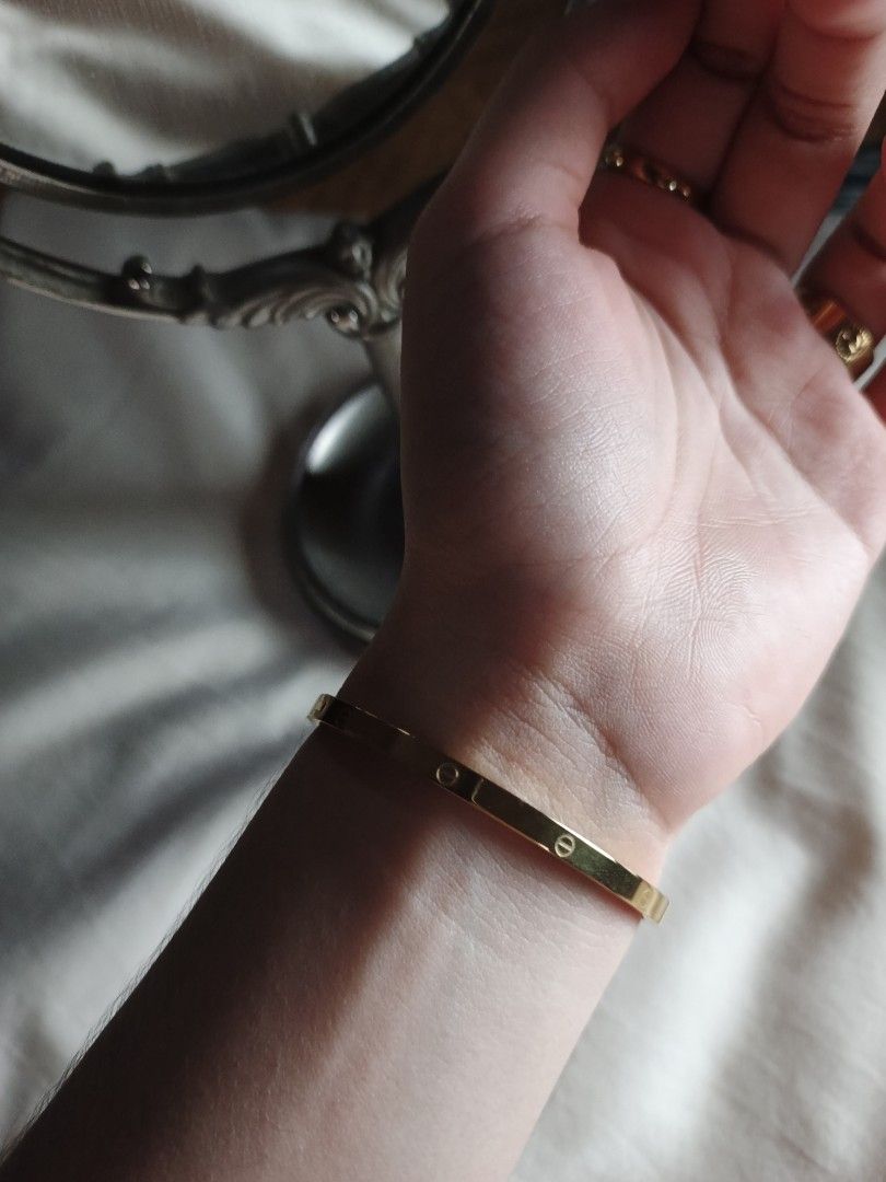Gold-Tone Cartier Bangle (Category: Bracelets) located in Cavite. Submitted by candielps (Listing ID 1470587778, Image 3). Description: Authenticity not guaranteed.