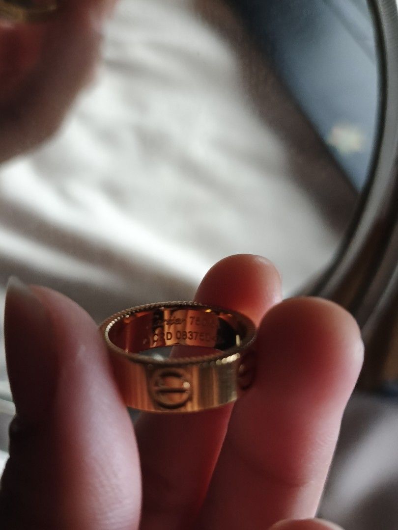 Gold-Tone Cartier Ring (Category: Rings) located in Cavite. Submitted by candielps (Listing ID 1470587771, Image 2). Description: Authenticity not guaranteed.