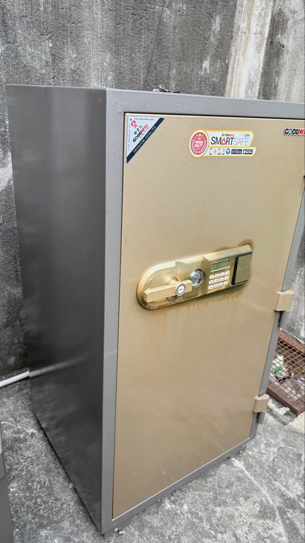 Goodwill GD 120S Electronic Smart Safe (Category: Safety Gates, Locks & Protectors) located in Manila. Submitted by happy.ashfinds (Listing ID 1470627527, Image 3). Description: Goodwill GD 120S Electronic Smart Safe Original Price: ₱134,000 Selling Price: ₱70,000 only! 🔐 Features: * Smart Safe Function * UL-Certified Fire Resistance * Electronic Lock and Key Lock * Includes Override Key * History Log with Clock and Calendar * Built-in Anti-Burg