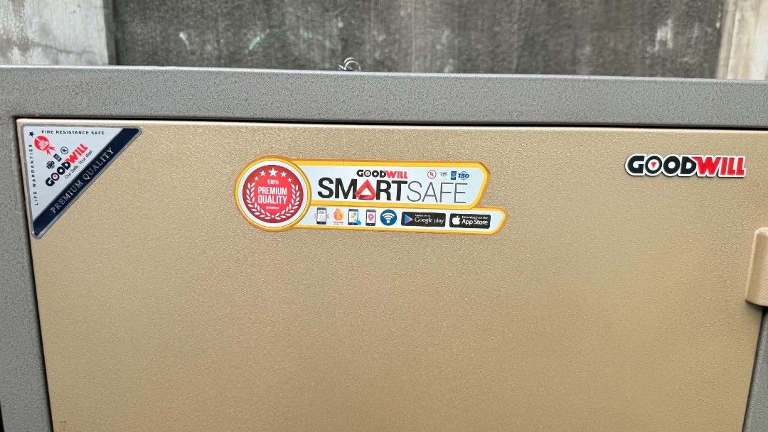 Goodwill Smart Safe GC-120S Heavy Duty Digital Safe (Category: Safe) located in Manila. Submitted by gracedealsph (Listing ID 1470629200, Image 3). Description: Goodwill GD 120S Electronic Smart Safe Original Price: ₱134,000 Selling Price: ₱70,000 only! 🔐 Features: * Smart Safe Function * UL-Certified Fire Resistance * Electronic Lock and Key Lock * Includes Override Key * History Log with Clock and Calendar * Built-in Anti-Burglar Alarm * Reset