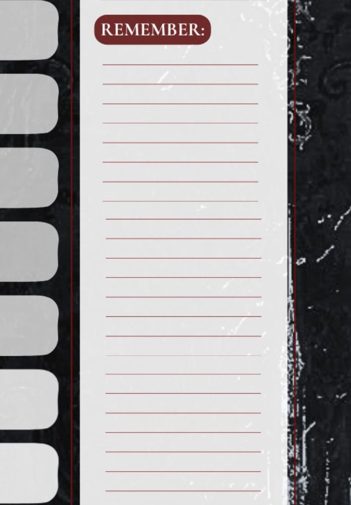 Gothic-Style Daily Planner & Notes — Digital Printable (Category: Laptops & Notebooks) located in Manila. Submitted by megumi.jpg (Listing ID 1470681249, Image 3). Description: Dark romantic aesthetic daily planner set — includes to-do list, notes page, and reminder page. High-resolution digital PDF — instant download after purchase. Print and use as many times as you'd like..