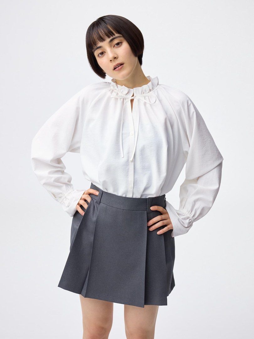 GU BY UNIQLO tie top (Category: Blouses) located in San Jose del Monte. Submitted by mamiracky (Listing ID 1470567027, Image 1). Description: .