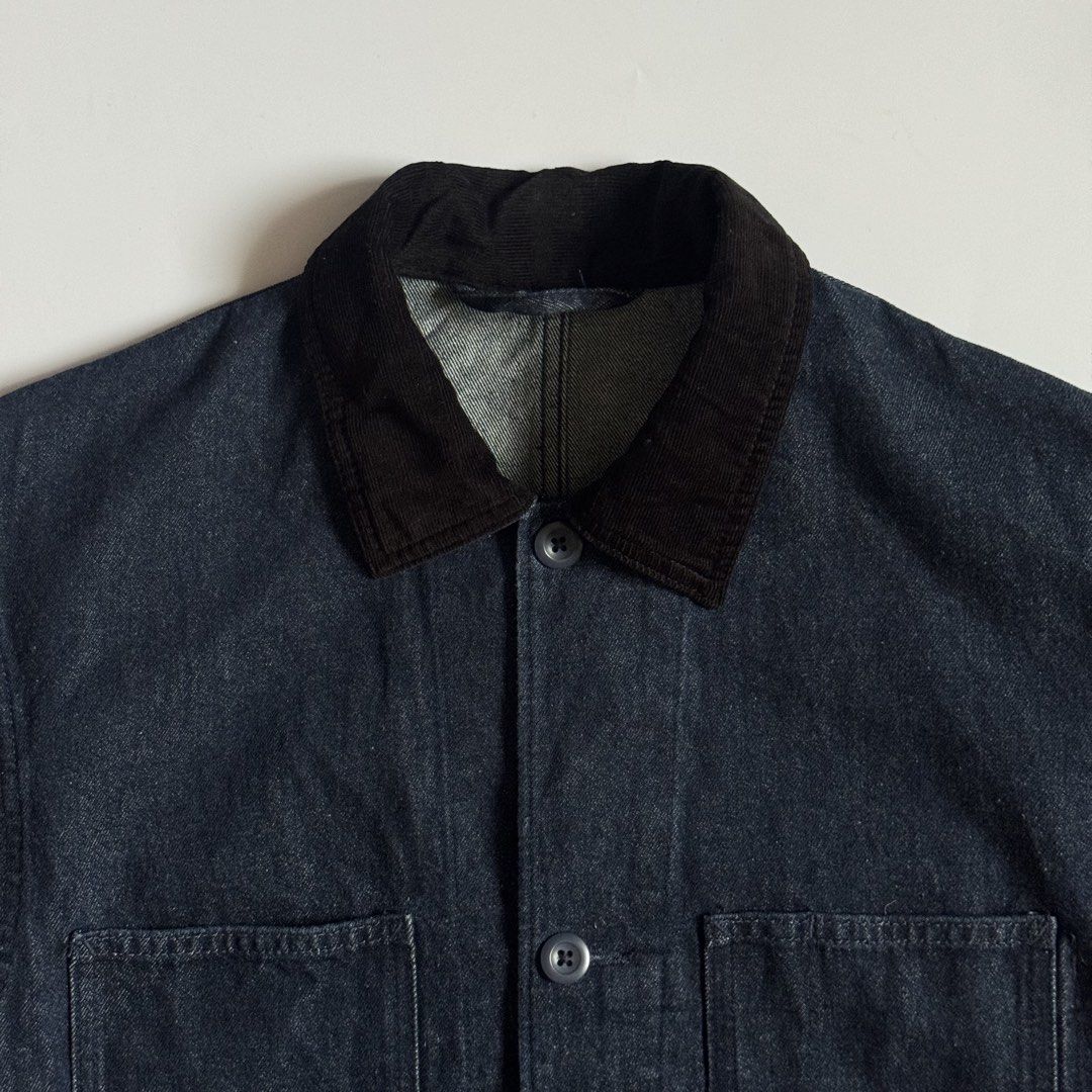 GU Denim Coverall Jacket (Category: Coats, Jackets and Outerwear) located in Calamba. Submitted by secondsite.ph (Listing ID 1470615960, Image 2). Description: GU Denim Coverall Jacket Size Small on tag 10/10 like new No flaws ₱980.
