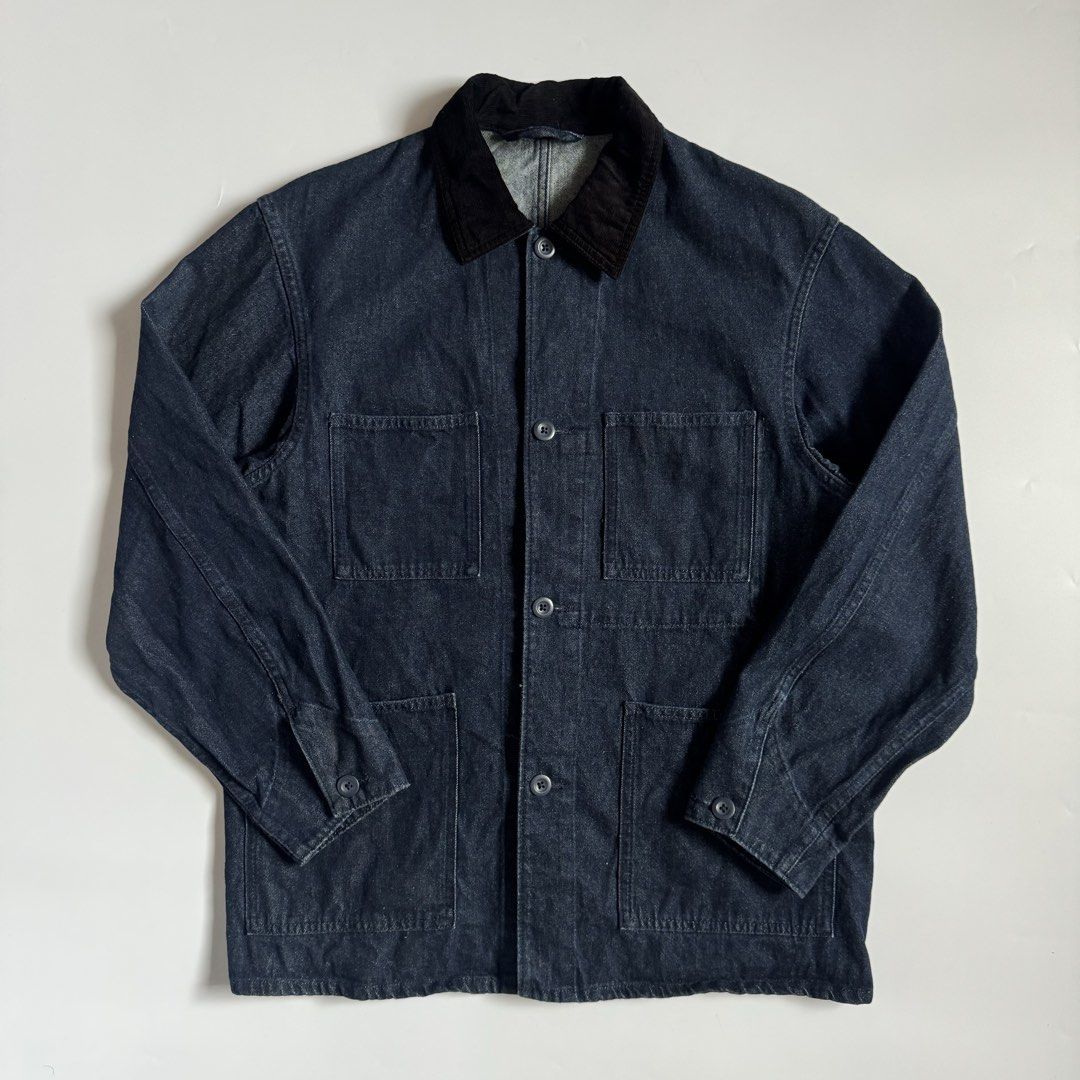 GU Denim Coverall Jacket (Category: Coats, Jackets and Outerwear) located in Calamba. Submitted by secondsite.ph (Listing ID 1470615960, Image 1). Description: GU Denim Coverall Jacket Size Small on tag 10/10 like new No flaws ₱980.
