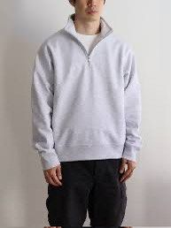 GU Heavy Weight Sweat Half-Zip Pullover in gray (Category: Coats, Jackets and Outerwear) located in Quezon City. Submitted by renovare.196 (Listing ID 1470660182, Image 2). Description: GU Heavy Weight Sweat Half-Zip Pullover in gray Brand New Dead Stock Color Rate: 9.8/10 Issue: Need wash Authentic/Legit Measurements • Width: 23 • Length: 27 Price: 1200 obo DM IF INTERESTED📥.