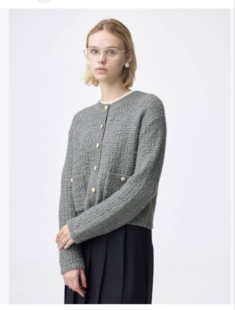 GU Knitted Cardigan (Category: Coats, Jackets and Outerwear) located in Guagua. Submitted by clothingbyl (Listing ID 1470581255, Image 2). Description: Feel free to message ♥️ Via j&T ♥️ Bust- 19” L- 20”.