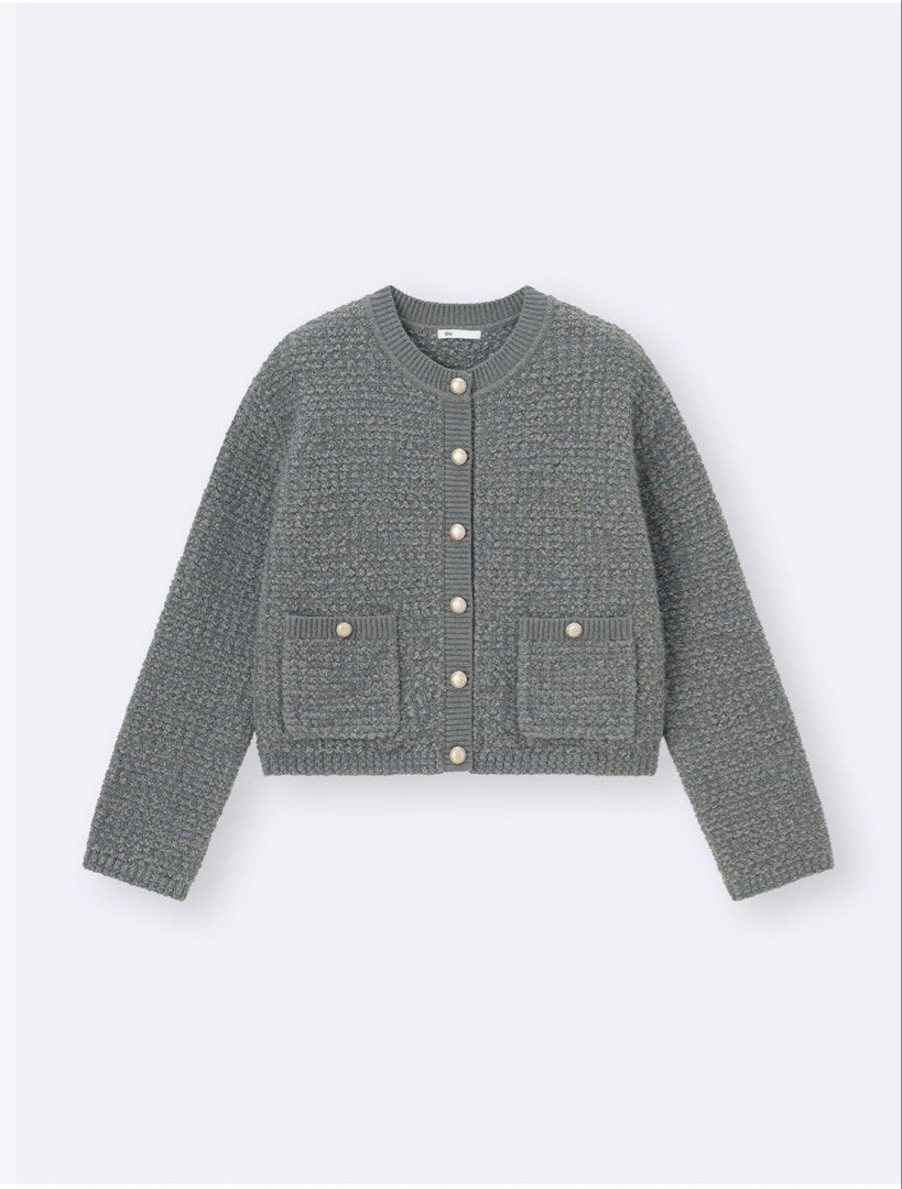 GU Knitted Cardigan (Category: Coats, Jackets and Outerwear) located in Guagua. Submitted by clothingbyl (Listing ID 1470581255, Image 1). Description: Feel free to message ♥️ Via j&T ♥️ Bust- 19” L- 20”.