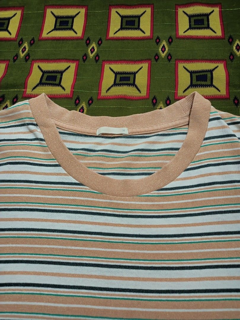 Gu Stripes Tee (Category: Tshirts & Polo Shirts ) located in Lapu Lapu. Submitted by rebuild.arkives (Listing ID 1470614174, Image 2). Description: GU Stripes Tee ‎ ‎📏 Size Guide (Inches): ‎Length: 28 ‎Width: 21 ‎ ‎Color: 10/10 ‎Condition: 10/10 ‎Issue: None ‎ ‎📝 Heads up: ‎• This is a thrift item so please manage your expectations. ‎• Color may slightly differ due to lighting. ‎• Washed and ready to wear. ‎• Shipping Fee is not yet included. ‎