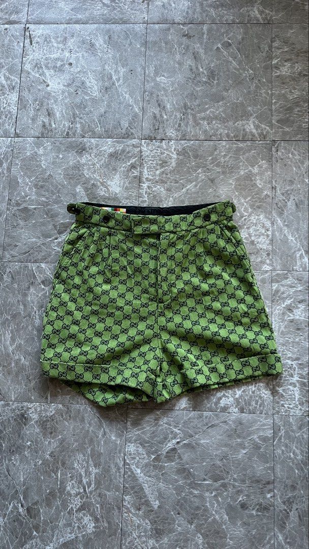 Gucci Monogram Short (Category: Shorts) located in Manila. Submitted by reclaim.13 (Listing ID 1470632020, Image 1). Description: Gucci Monogram Short - Authentic - 26 Waist, 15 length - No issue - excellent condition.