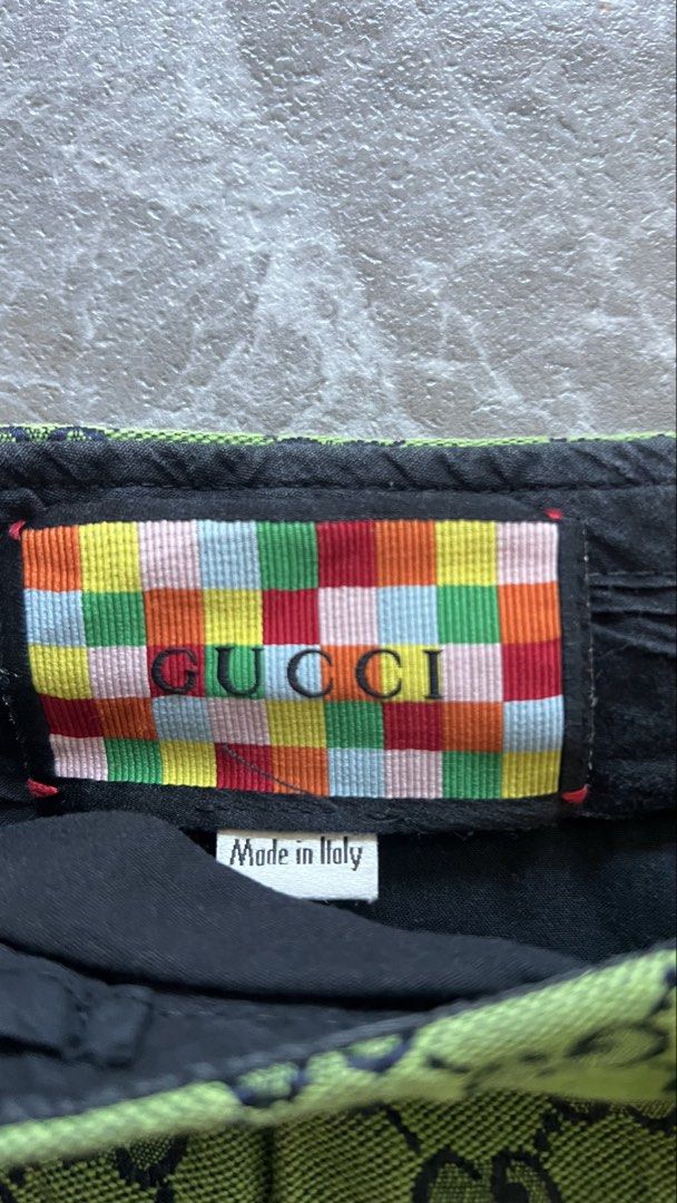 Gucci Monogram Short (Category: Shorts) located in Manila. Submitted by reclaim.13 (Listing ID 1470632020, Image 3). Description: Gucci Monogram Short - Authentic - 26 Waist, 15 length - No issue - excellent condition.