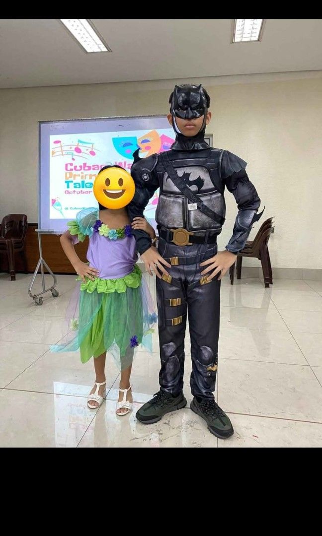 Halloween Costume (Category: Looking For) located in Manila. Submitted by giemsdc (Listing ID 1470742519, Image 1). Description: This Batman costume was used once during the Trick or Treat Party 2023. My son was 10 that time..