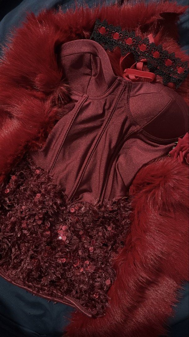 HALLOWEEN RED OUTFIT (Category: Dresses) located in Manila. Submitted by _mj.bermudez_star (Listing ID 1470689808, Image 1). Description: looking for the perfect Halloween fit? i got you! 🤍 perfect for night out 🥂 size xs-s inclusions: choker, red fur, flower for hair 📍makati ✅ oct 29 ❌ oct 30 ❌ oct 31.