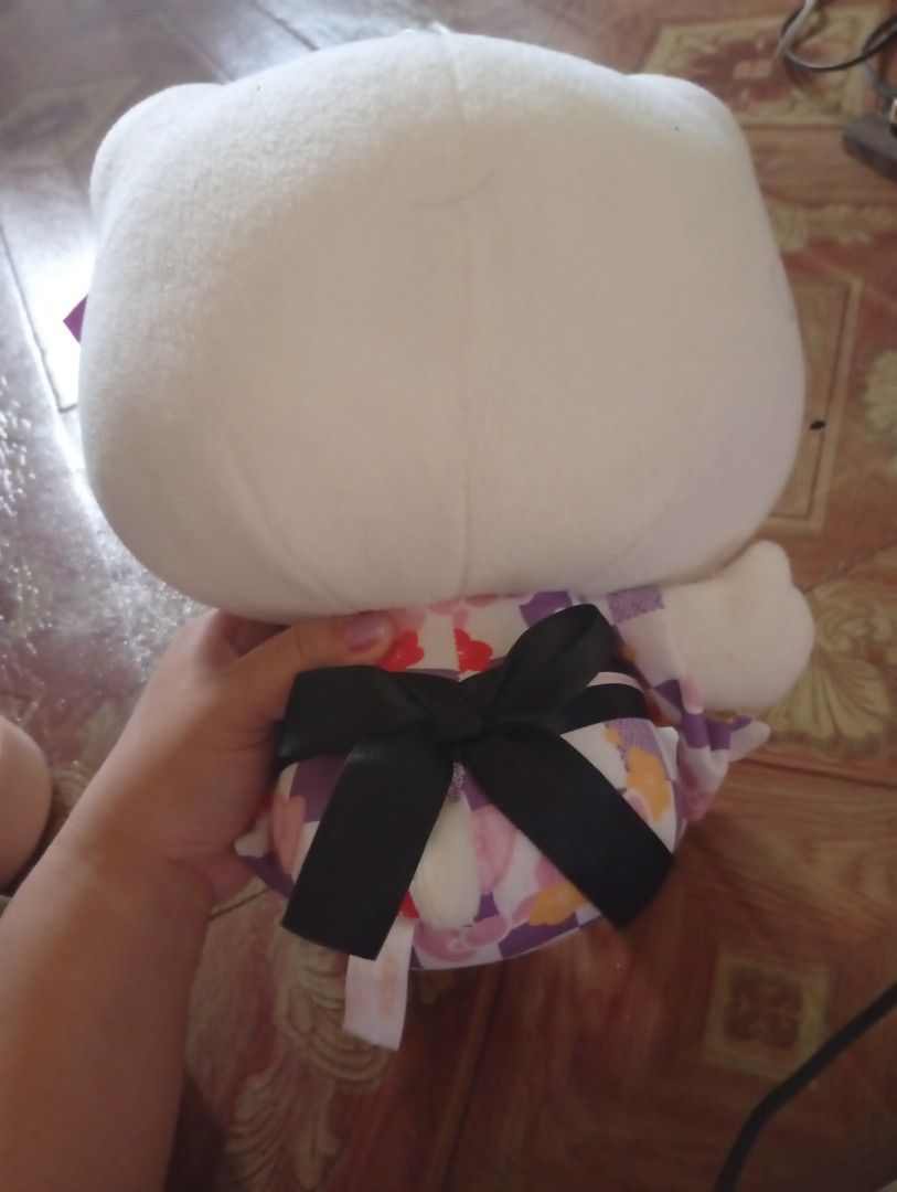 Hello Kitty Eikoh Plush toy (Category: Character Goods) located in Quezon City. Submitted by purple_haven (Listing ID 1470573660, Image 3). Description: hello kitty eikoh plush toy in kimono purple dress.