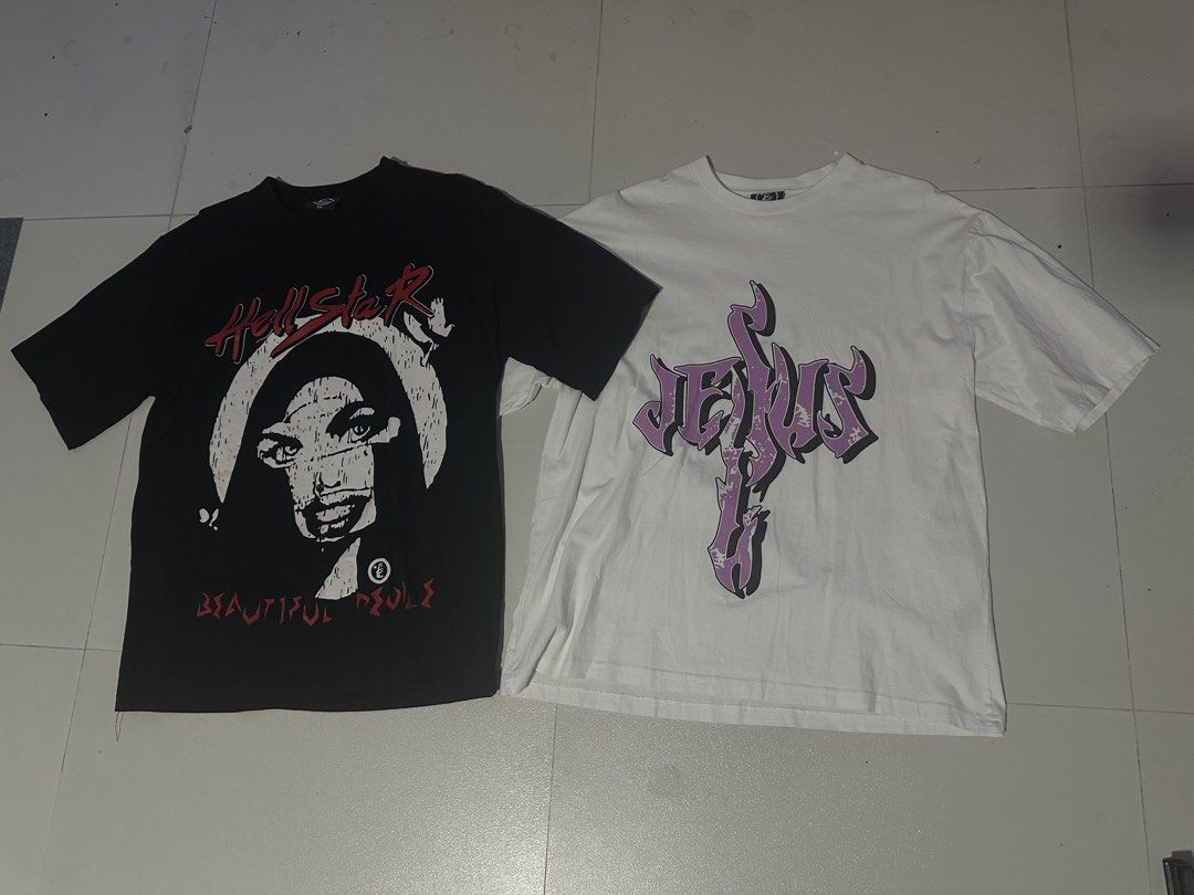 Hellstar t shirt (Category: Tshirts & Polo Shirts ) located in Angeles City. Submitted by royal_vintage_thriftshop (Listing ID 1470645627, Image 1). Description: White & black Size M 1pc 400 2pc 700.