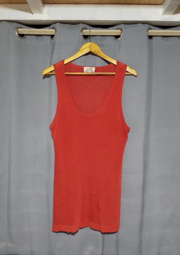 Hermes Knitted Tanktop (Category: Luxury Apparel) located in Taytay. Submitted by the_vtg_pop-up (Listing ID 1470602912, Image 1). Description: minimal flaws on last pic.