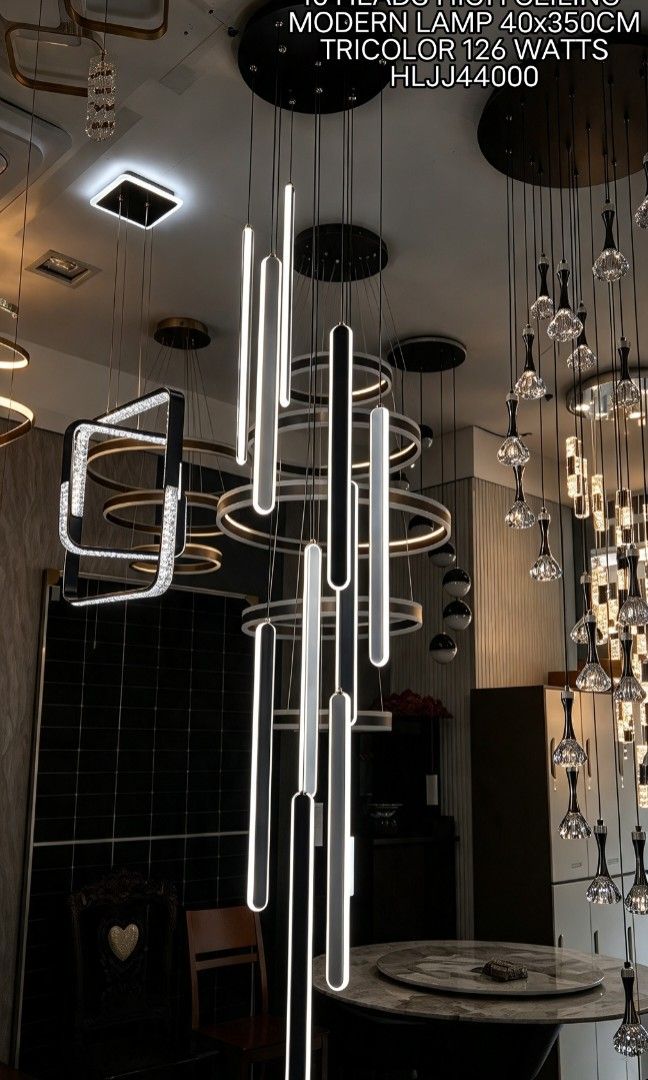 high ceiling Chandelier Lamps fixtures (Category: Lighting) located in Antipolo. Submitted by homelightingtrading (Listing ID 1470656053, Image 3). Description: 🪬🧿 COLLECTING ORDERS🧿🪬 SAME DAY DELIVERY SHIPPING We're now open to serve you DESIGN ORDER NAME ADDRESS LANDMARK CELLPHONE NUMBER.