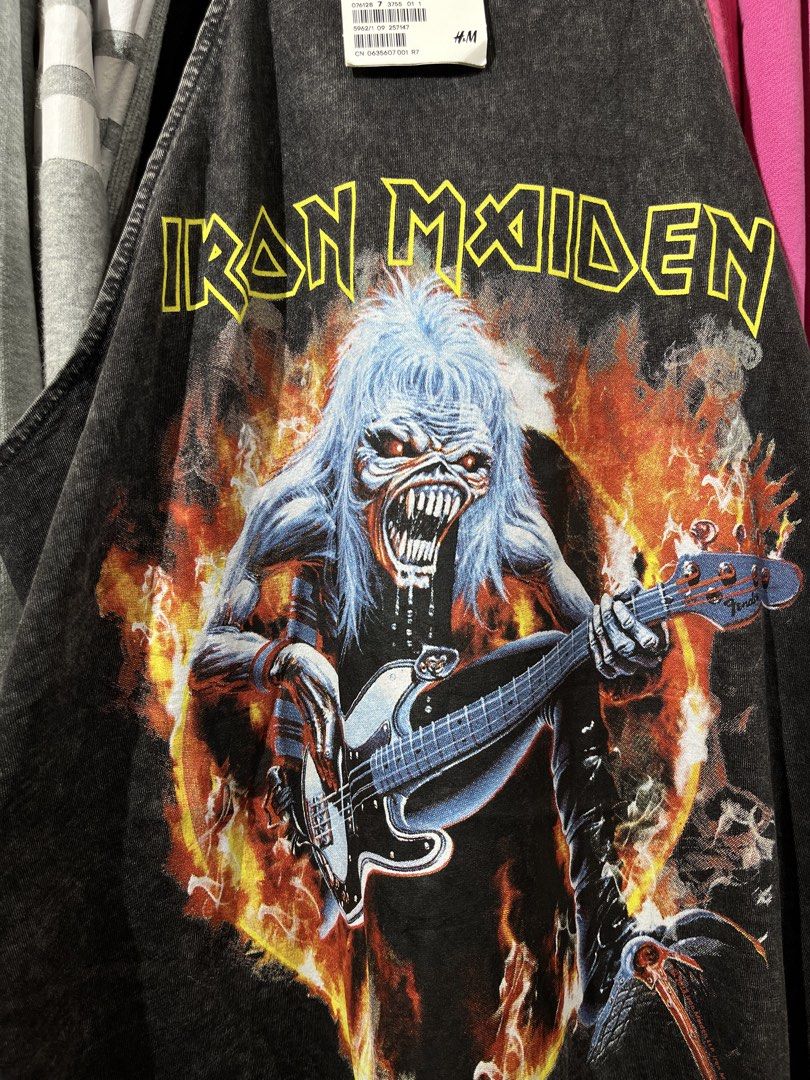 H&M Divided Iron Maiden Halter Tank Top (Category: Others Tops) located in Lucban. Submitted by rep.rznt (Listing ID 1470674840, Image 3). Description: Dimes: 18 width, 26 length.