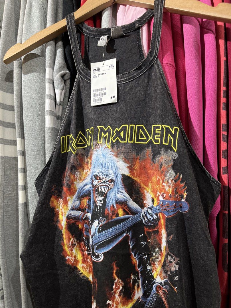 H&M Divided Iron Maiden Halter Tank Top (Category: Others Tops) located in Lucban. Submitted by rep.rznt (Listing ID 1470674840, Image 2). Description: Dimes: 18 width, 26 length.