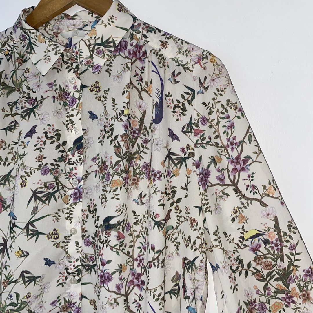 H&M floral long sleeve top (Category: Blouses) located in San Jose del Monte. Submitted by mamiracky (Listing ID 1470567439, Image 3). Description: .