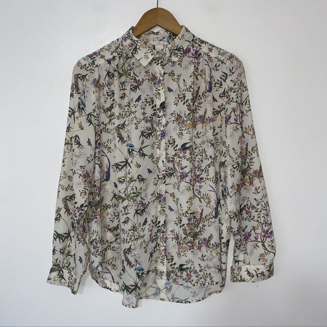 H&M floral long sleeve top (Category: Blouses) located in San Jose del Monte. Submitted by mamiracky (Listing ID 1470567439, Image 2). Description: .
