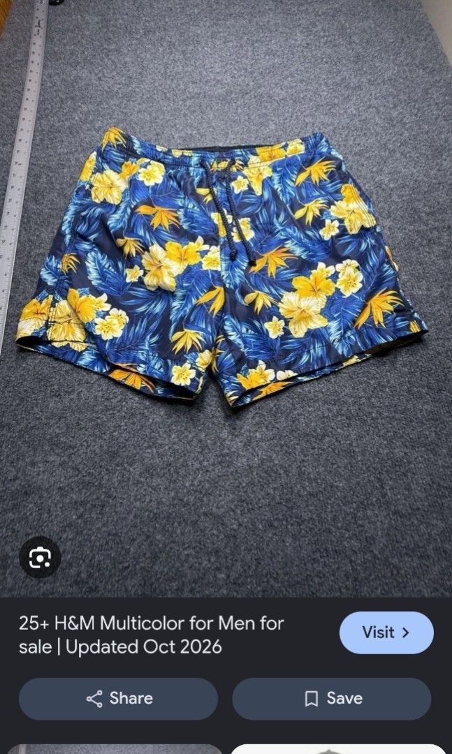 H&M FLORAL NYLON SHORT (freeshipping) (Category: Shorts) located in Quezon City. Submitted by gyl-stop (Listing ID 1470680740, Image 2). Description: free shipping 28-30 x 15.5 excellent condi cr: 9.8/10 issue: none.