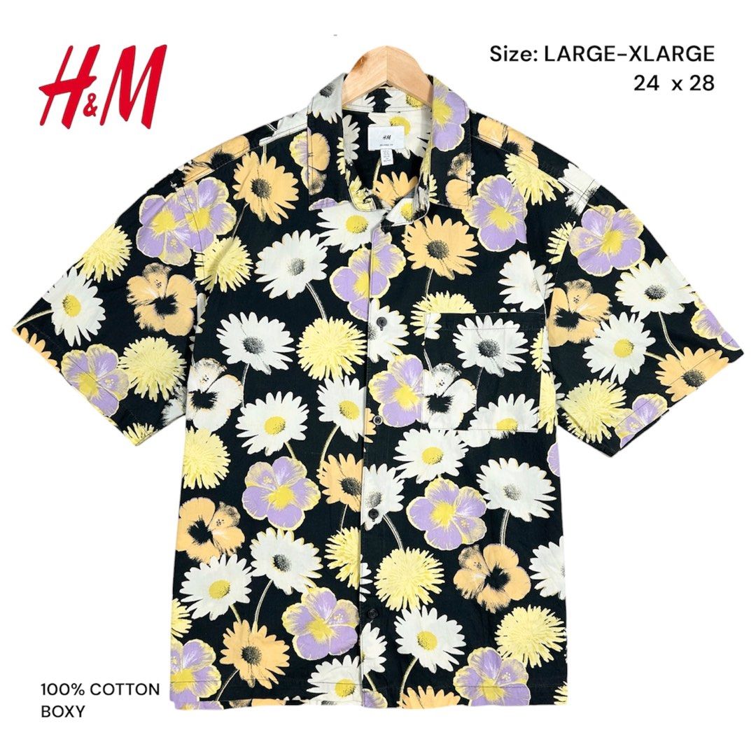 H&M Floral polo for men (Category: Tshirts & Polo Shirts ) located in Tacloban City. Submitted by his_closetttt23 (Listing ID 1470674634, Image 1). Description: .
