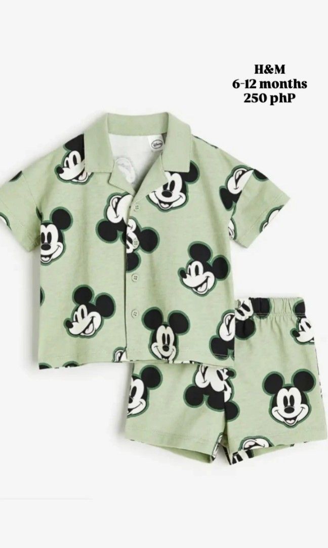 H&M Mickey terno 6-12 mos (Category: Babies & Kids Fashion) located in Manila. Submitted by jopaychi (Listing ID 1470584356, Image 1). Description: H&M Mickey Mouse terno. With minimal issue. 6-12 months.