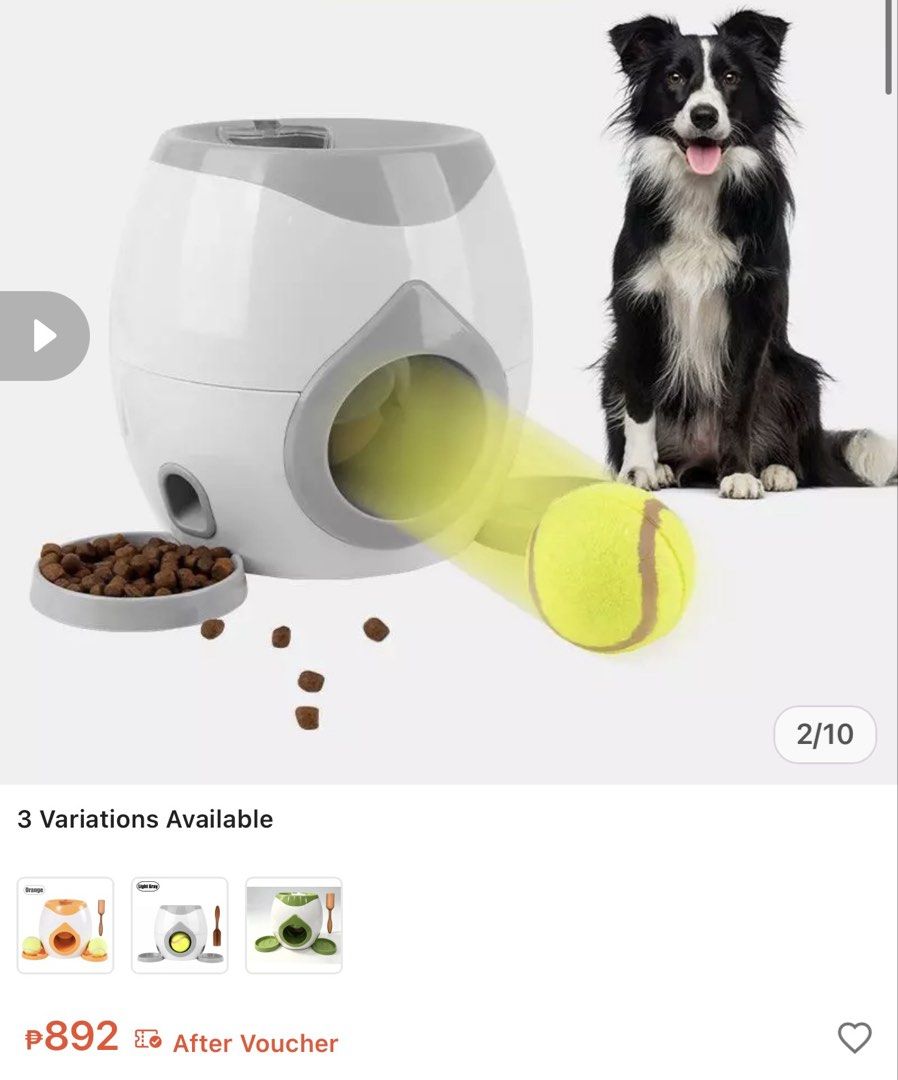 Holistic pup food & automatic feeder (Category: Pet Food) located in Taguig. Submitted by annebydesign (Listing ID 1470665793, Image 2). Description: Hi all. Selling this Holistic pup/small dōg 🐶 food (lamb meal & rice) 1kg- Sealed + Pet play automatic feeder. •Pup food. Brand new •Feeder. All working -minor flaw if the plastic takip is removable na (dati kc parang naka latch un) -nasira na the tennis ball 🎾 don’t have it anymore ❗️You have to 