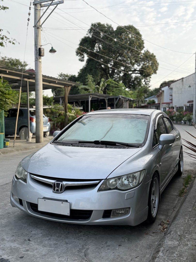 Honda Civic 1.8 (A) (Category: Used Cars) located in Manila. Submitted by kcautotrading (Listing ID 1470610621, Image 2). Description: P308,000 negotiable upon viewing! 2007 Honda Civic FD 1.8s Owner seller Automatic transmission (very smooth shifting) 188k original mileage (well maintained engine) Super ice cold aircon Fresh interior Baste led lights with 18 months warranty 17s mags wrapped with nexen tires 225/45/17 90% thread Recent PMS done: 