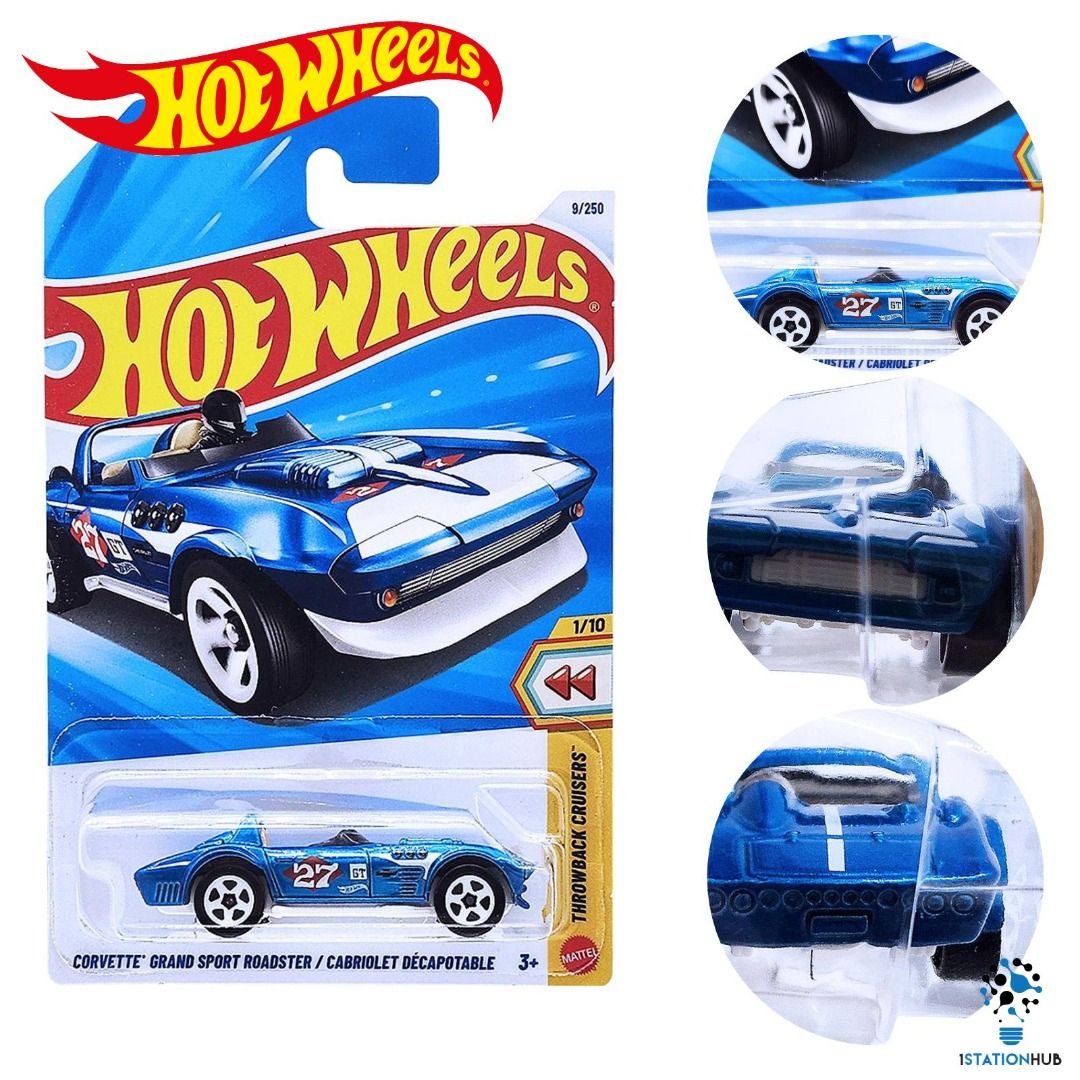 Hot Wheels THROWBACK CRUISERS Corvette Grand Sport Roadster | Kereta ...