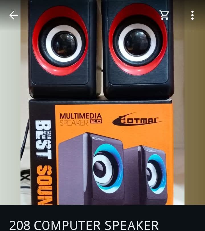 Hotmai Gaming/ Music Speaker (Category: Computer Parts) located in Cebu City. Submitted by gracemarvin06 (Listing ID 1470558920, Image 1). Description: BEST SOUND • BEST PRICE 🔥 Enjoy powerful sound with the HT-208 USB Speaker 🔊 Perfect for laptops, desktops, mobile phones & more. Stylish look, clear audio, and amazing bass experience in a compact size! 🎶 ✅ 3W x 2 RMS Output ✅ USB Powered ✅ Clear & Rich Sound ✅ Modern Stylish Design ✅ Best for