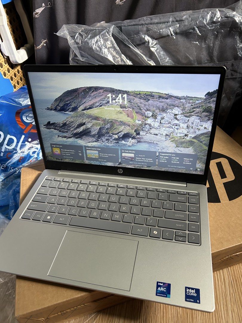 HP 14-EP1194TU Intel Core Ultra 5 Laptop (Category: Laptops & Notebooks) located in Manila. Submitted by cris. (Listing ID 1470695002, Image 1). Description: - Model: HP 14-EP1194TU Laptop (Silver) - Processor: Intel Core Ultra 5 125H - Storage: 512GB SSD - Memory: 16GB SODIMM DDR5 SDRAM - Graphics: Intel ARC Graphics - Display: 14.0-inch FHD LED (250 nits) - OS: Windows 11 installed - Inclusion: Original box included - Condition: Excellent, read