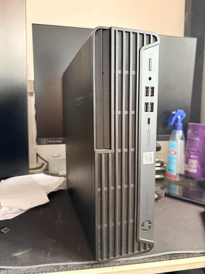 HP EliteDesk 800 G6 Small Form Factor PC i7-10700 (Category: Desktops) located in Manila. Submitted by johnmainit93945 (Listing ID 1470691851, Image 2). Description: - Model: HP EliteDesk 800 G6 SFF (Small Form Factor) - Processor: Intel Core i7-10700 @ 2.90GHz - Memory: 16GB RAM for smooth multitasking - Storage: 477GB fast storage capacity - Operating System: Windows 11 Pro pre-installed and ready - Connectivity: Multiple front and rear USB por
