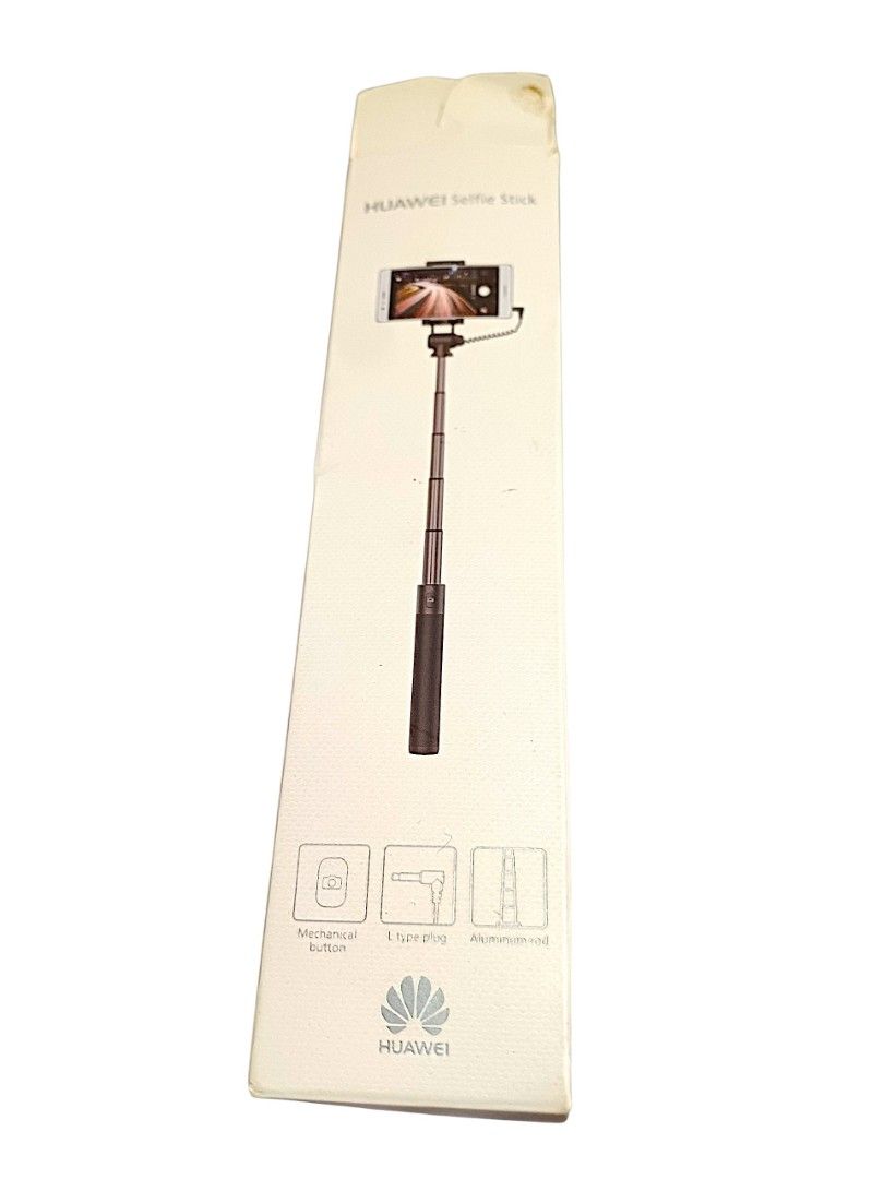 Huawei Speaker and Selfie stick (Category: Everything Else Others) located in Taguig. Submitted by queens_fashion (Listing ID 1470569224, Image 1). Description: - Brand: Huawei original product - Features: Built-in LED beauty light and wireless Bluetooth connectivity - Design: Compact black handle with easy-to-use control buttons - Inclusions: Complete with original retail packaging box - Best for: Night selfies, vlogs, and mobile photography ent