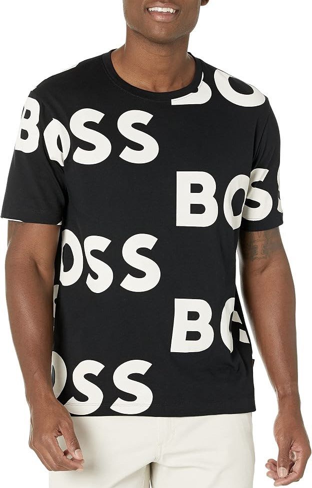 Hugo BOSS All Over Logo Tshirt (Category: Formal Shirts) located in Davao. Submitted by lumpiashanghai (Listing ID 1470595932, Image 1). Description: Hugo BOSS All Over Logo Tshirt Width 25, Length 29 Excellent Condition No issue & Need wash 1,600 +shipping .