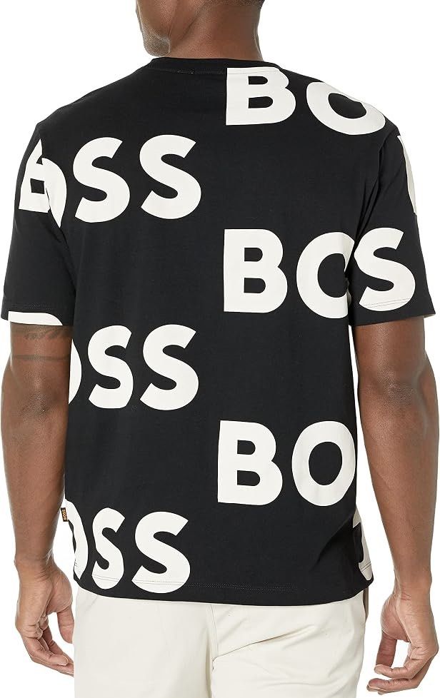 Hugo BOSS All Over Logo Tshirt (Category: Formal Shirts) located in Davao. Submitted by lumpiashanghai (Listing ID 1470595932, Image 2). Description: Hugo BOSS All Over Logo Tshirt Width 25, Length 29 Excellent Condition No issue & Need wash 1,600 +shipping .
