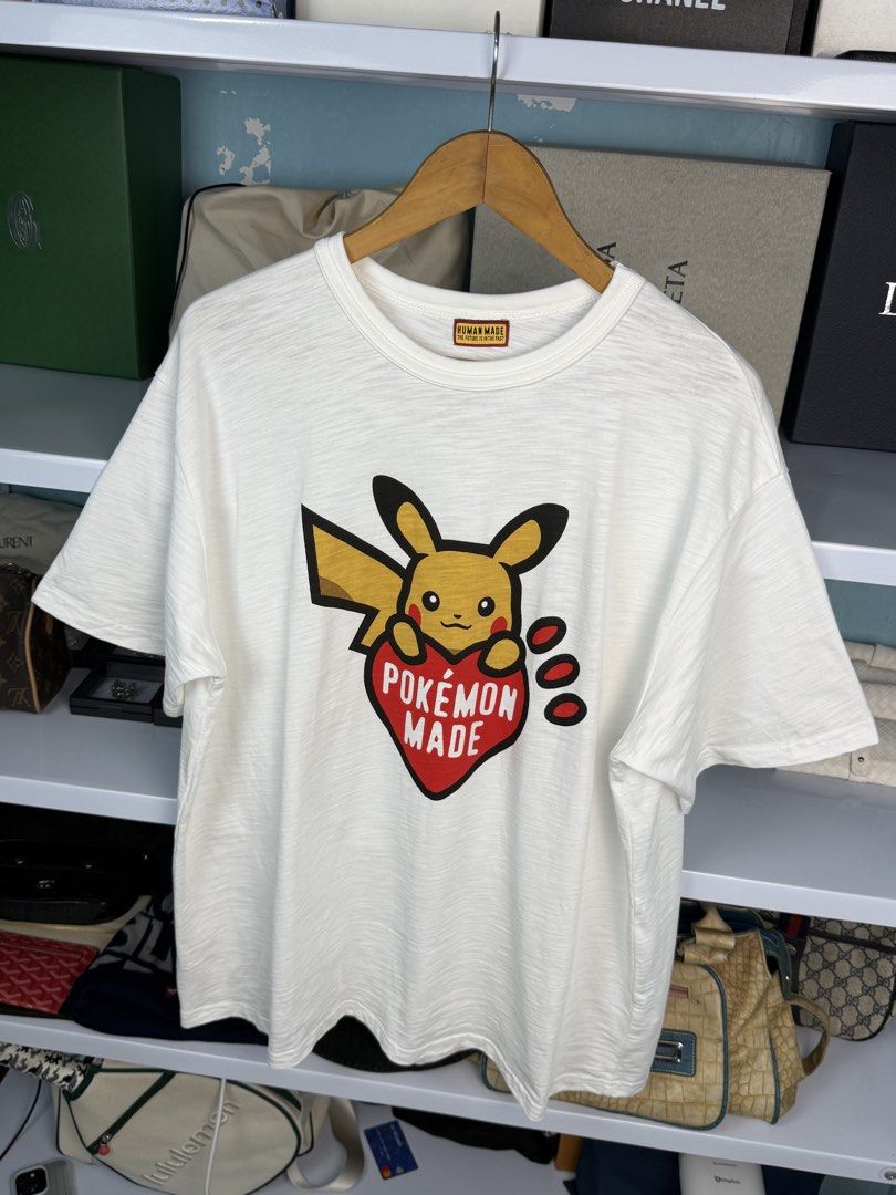 HUMAN MADE (Category: Tshirts & Polo Shirts ) located in Quezon City. Submitted by generalmerchandiseph (Listing ID 1470735642, Image 3). Description: - HUMAN MADE X POKEMON COLLABORATION - PIKACHU “POKEMON MADE” LOGO DESIGN DETAILS - NEW RELEASE OCTOBER 2025 - 24.5W X 29.5L DIMENSIONS - LARGE - XLARGE BEST FITS MENS - PRISTINE USED CONDITION - HONG KONG / JAPAN SOURCES ✈️ - WASHED AND READY TO WEAR 🫧.