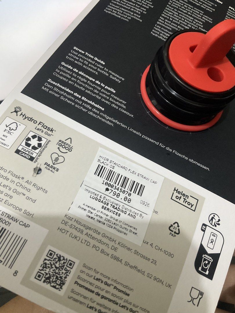 Hydroflask flex cap standard size (Category: Water Bottles & Tumblers) located in Manila. Submitted by theklaaattteeerrr (Listing ID 1470652403, Image 2). Description: brand new and never been used bought this for the straw lang but changed my mind and mas okay for me yung steel straw.
