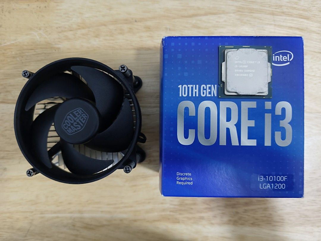 I3 10100F PROCESSOR (Category: Computer Parts) located in Semenyih. Submitted by ezfixer (Listing ID 1470595006, Image 1). Description: i3 10100f i30 cooler master cpu cooler pickup semenyih postage lalamove.