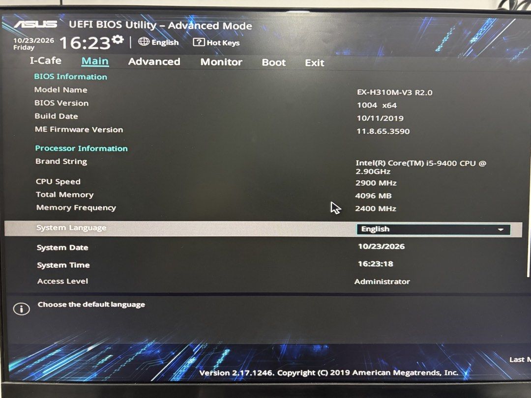 i5 9400 intel ans ASUS EX-H310M (Category: Computer Parts) located in Pasay City. Submitted by denzdenz08 (Listing ID 1470735595, Image 3). Description: - Model: ASUS EX-H310M-V3 R2.0 motherboard - Processor: Intel Core i5-9400 @ 2.90GHz For sale 4,000 each 10,800 nlng pag take all 3 sets all good condition and working pick up - leveriza malate manila pwede lalamove sagot nyo fee chat or txt me 09-950467720.