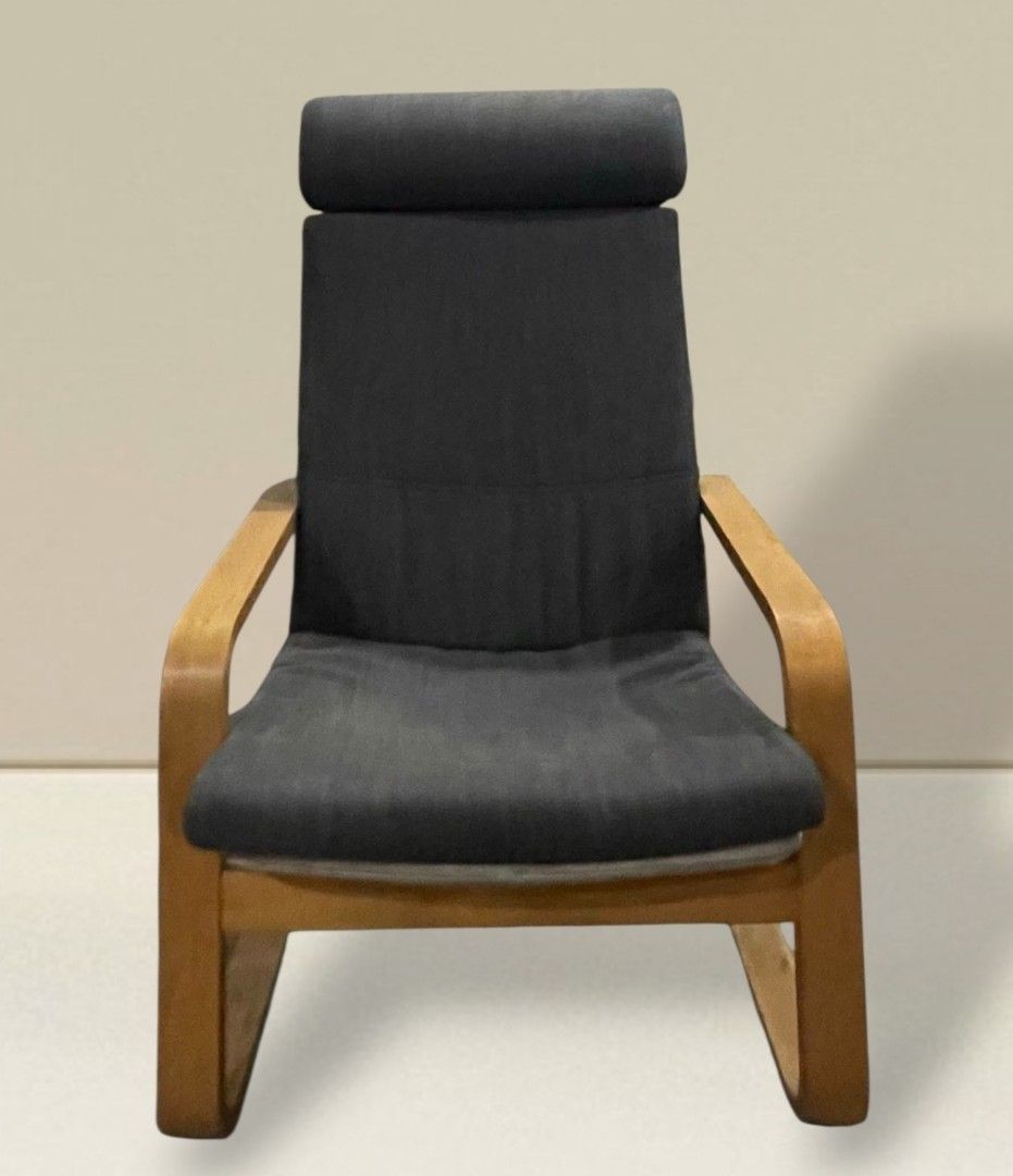 Ikea Poang Armchair (Category: Chairs) located in Quezon City. Submitted by dannikkishoppe2 (Listing ID 1470649353, Image 1). Description: Ikea Poang Armchair‼️₱4500‼️ Elegant design with comfortable cushions and sturdy wooden frame. Perfect for your home relaxation corner! Please manage your expectations as there might be minimal flaws. Color may vary due to lighting, it may appear darker or lighter in person. Check photos first before buying. P