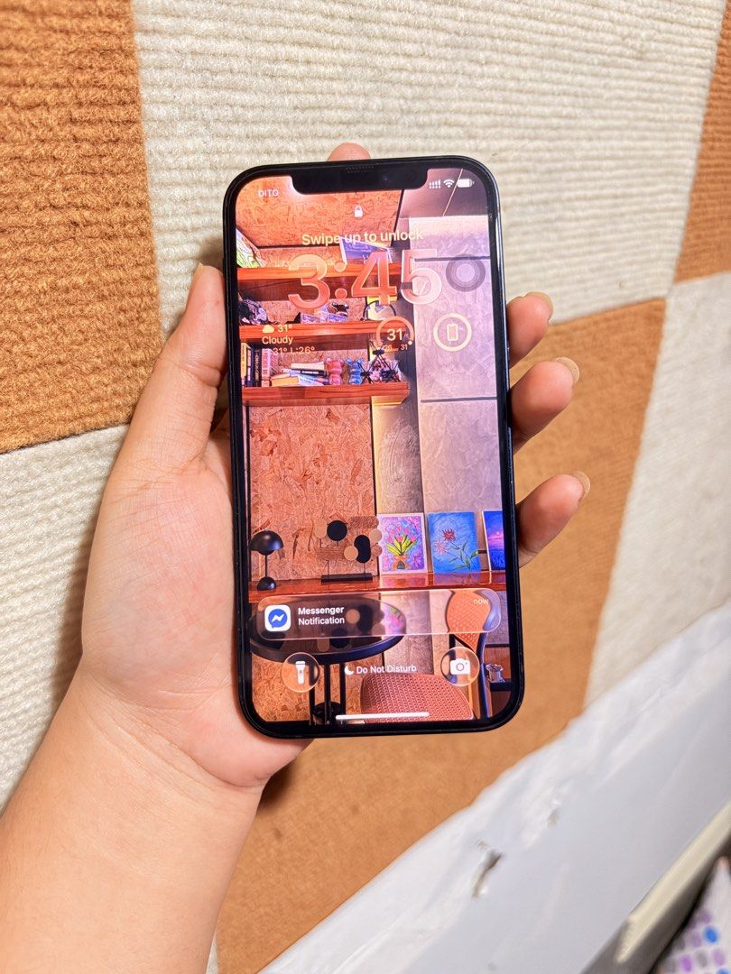 IPHONE 12 256GB (Category: iPhone 12 Series) located in Caloocan City. Submitted by prettynabees (Listing ID 1470643664, Image 2). Description: FOR SALE/ FOR SWAP TO IP 12 PM 256GB IPHONE 12 | 256GB | BLACK True Tone - Working Face ID - Working Battery Health - 72% (Can last up to 4-5hrs) All buttons - Working No Sim Restriction Unli Reset In good condition Honest Issue: Scratches Humihina minsan speaker kapag pa-lowbat na Inclusions - Unit + Cas
