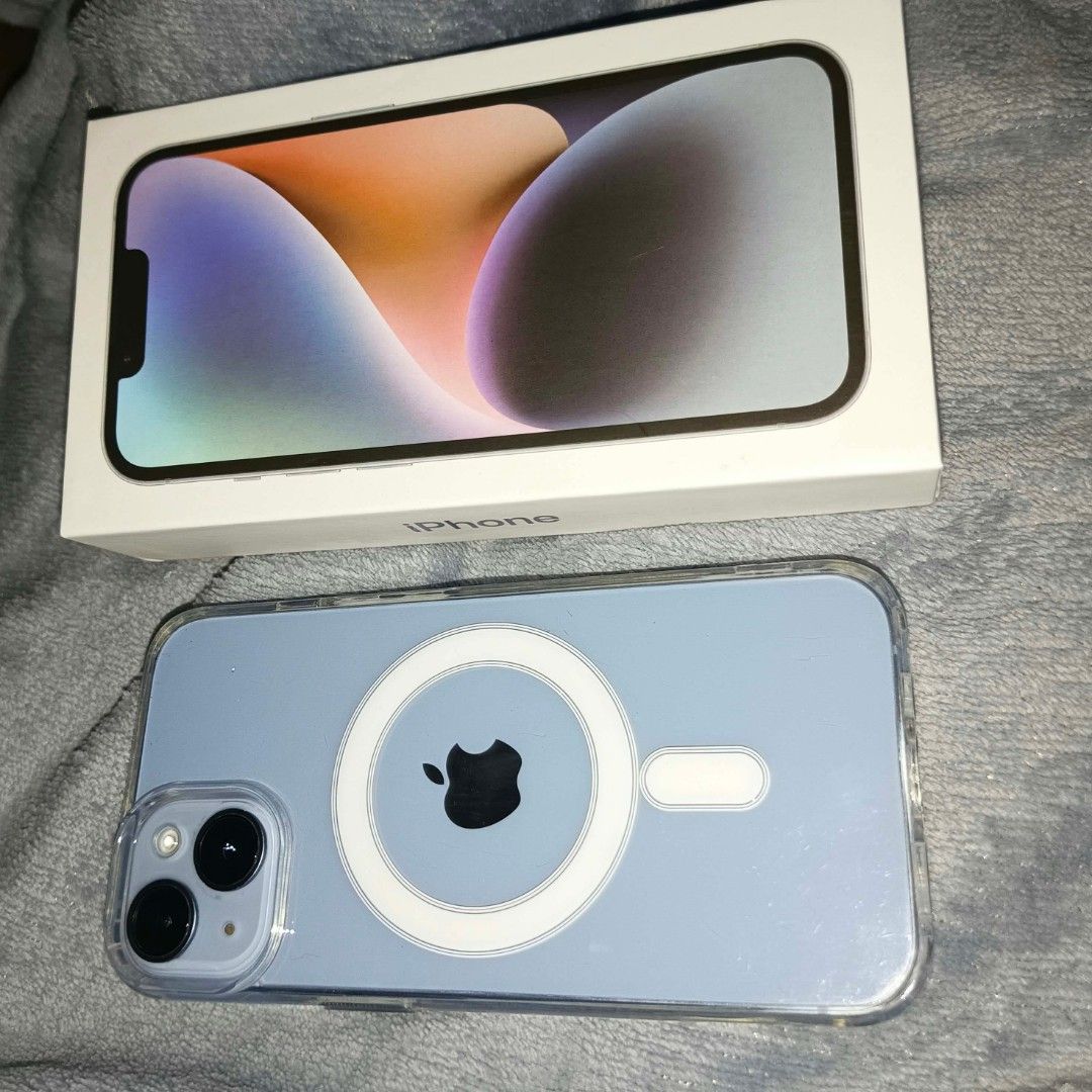 IPHONE 14 256GB (Category: iPhone 14 Series) located in Manila. Submitted by crizel.142 (Listing ID 1470570855, Image 2). Description: IPHONE 14 256GB NO ISSUES ALL WORKINGS COMPLETE PACKAGE GOOD AS NEW FACTORY UNLOCKED 100% BATTERY HEALTH.