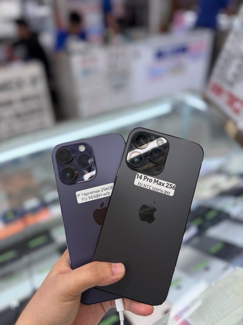 IPhone 14 Promax 256GB 96BH no issues Openline (Category: iPhone 14 Series) located in San Juan City. Submitted by najihahtelecomshop2018 (Listing ID 1470680412, Image 3). Description: Legit Store | Original unit FOR SALE | TRADE / SWAP ▫️INSTALLMENT thru: 🔸Credit Card (straight / installment) 🔸Ggives / Gcredit + 6% interest 🔸Spay Later + 6% interest (RFS: Buy and Sell any kinds of Gadgets) Description: iPhone 14 Promax 256GB ( other GB are al
