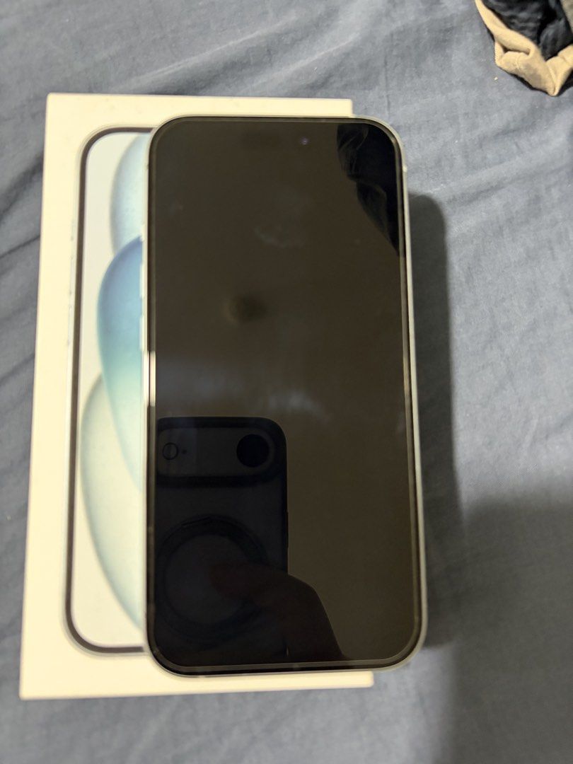 Iphone 15 - 128GB (Category: iPhone 15 Series) located in Quezon City. Submitted by pgm929 (Listing ID 1470707043, Image 3). Description: For Sale Iphone 15 - 23,990 128 GB Included in the box: Sim key Type C Cable With free Spigen Tough Armor Magsafe Case Battery Heath: 81% Mfg. Date: September 2024 First Use: January 2025 Rfs: Upgraded Iphone Payment: Cash / BPI Online.
